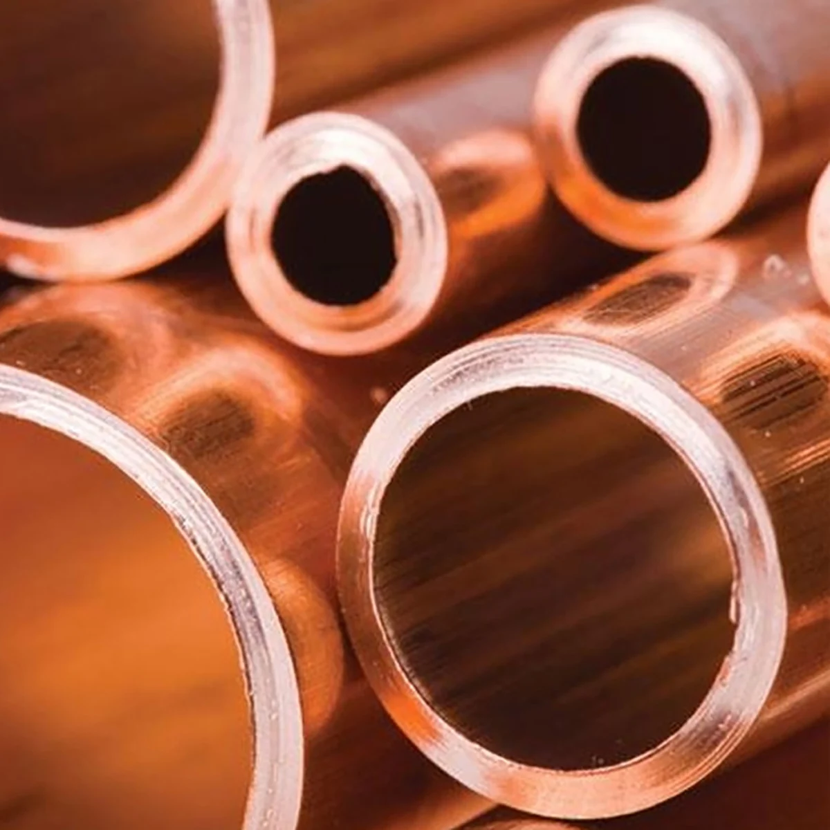 Length 500mm Copper Round Tube OD 6mm - 28mm 99.9% Copper Tube Hollow Straight Pipe Tubing for DIY Crafts Industrial