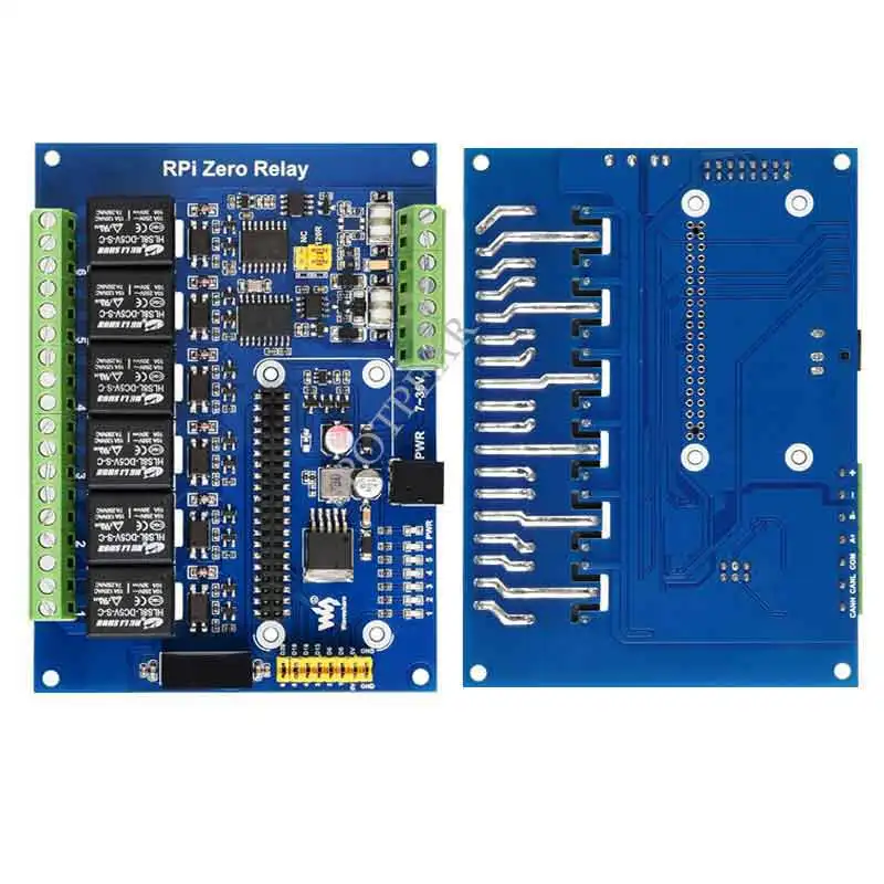 6-полосный релейный модуль Raspberry Pi Industrial Modbus RS485 CAN