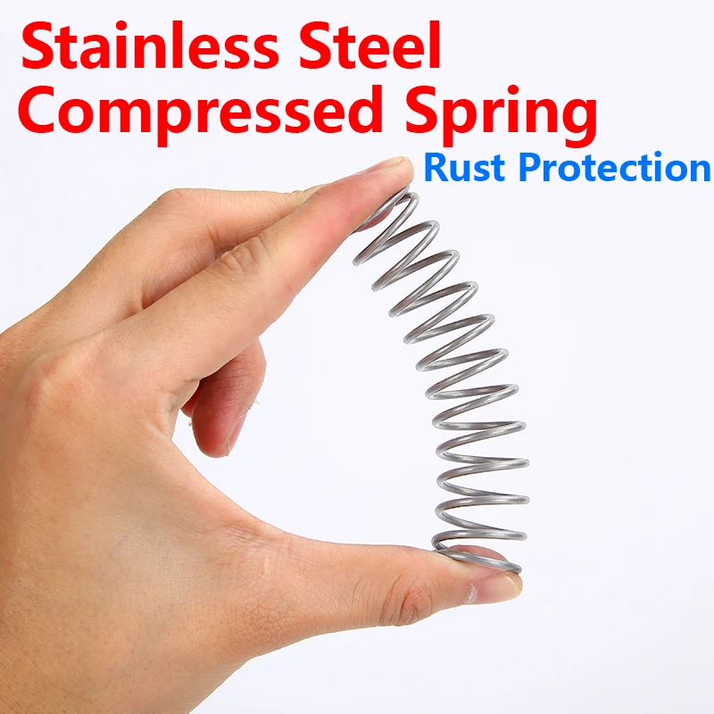 Stainless Steel Compression Spring Wire Diameter 1.2mm Y-type Rotor Return Spring 304 SUS Compressed Spring  10PCS