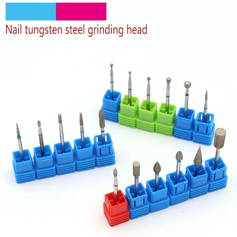 1pc Tungsten Steel Nail Grinding Head Multi Types Milling Manicure Cutter Pedicure Machine Sander Drill Bit Device Electric Tool