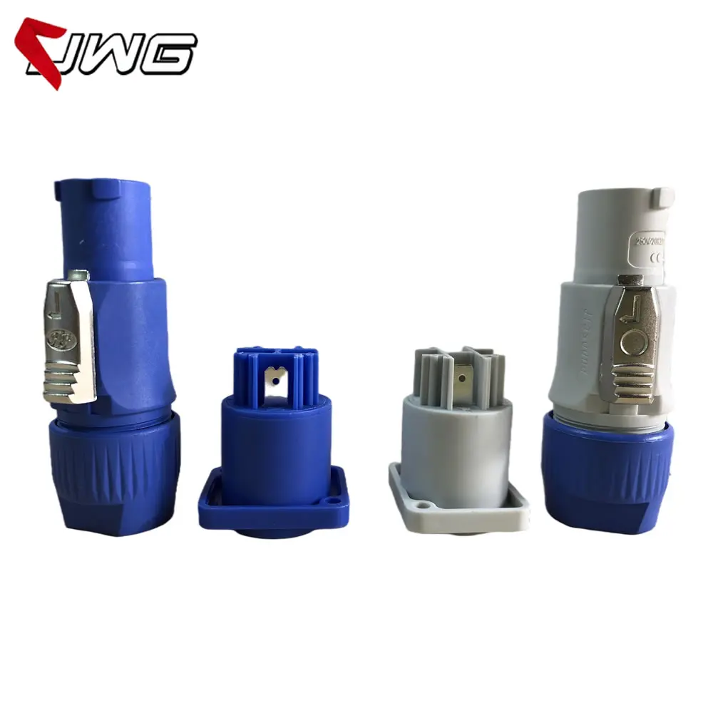 

3 Pin Powercon Light Power Plug+Socket Speakon Connector Male+Female NAC3MPA-1 Powercon Chassis Panel Mount Power