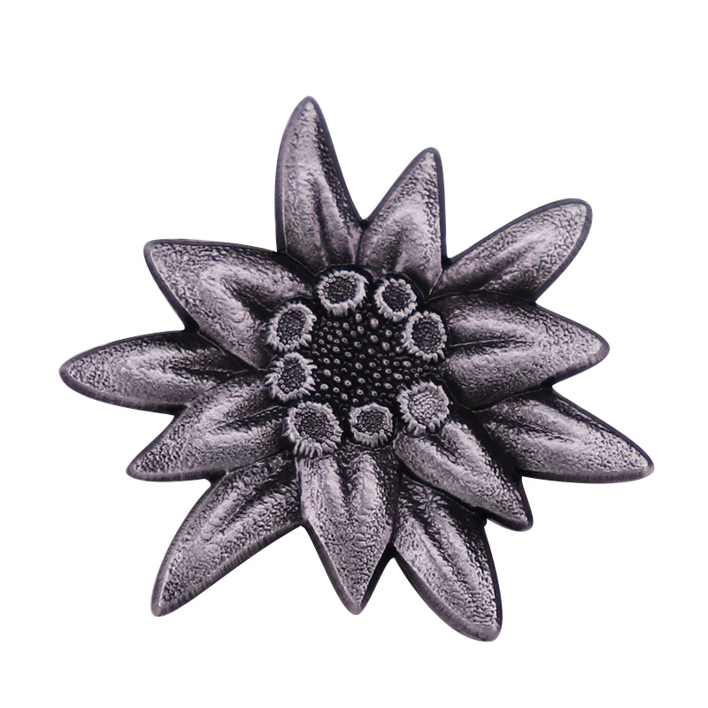 Pin de insignia de Elite Edelweiss de tropas de montaña alemanas de estilo Retro