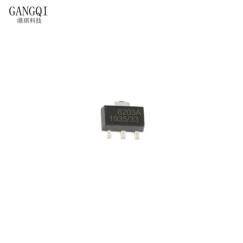 10 sztuk/partia ME6203A33PG SOT89 6203A-33 6203A 3.3V SOT-89 6203 a33 nowy Chipset IC