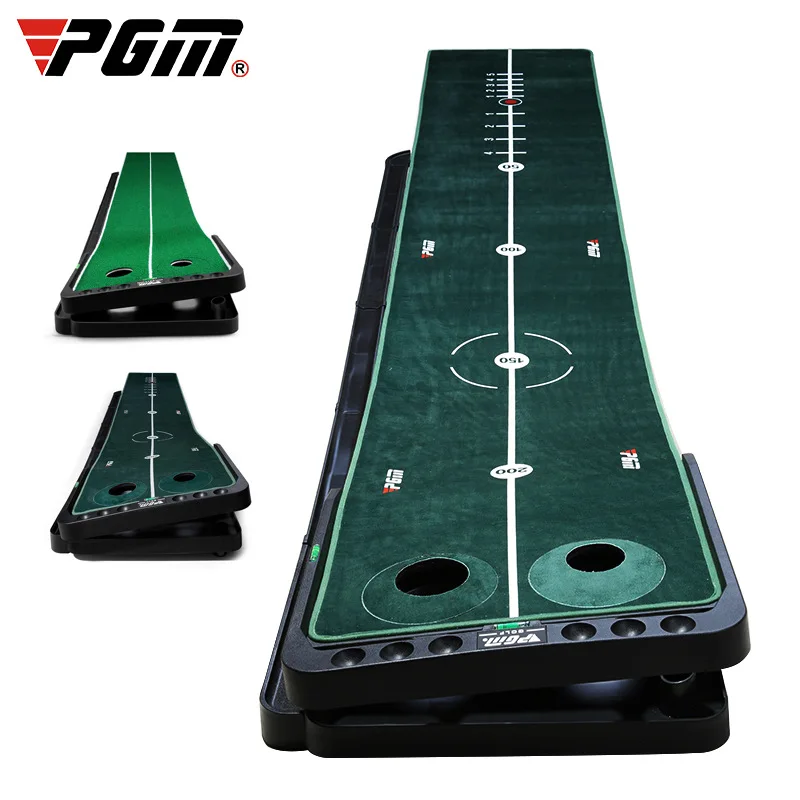 PGM 3M Golf Putting Mat Golf Putter Trainer Indoor Adjustable Green Putter Carpet Practice Set Mini Golf Putting Green Fairway