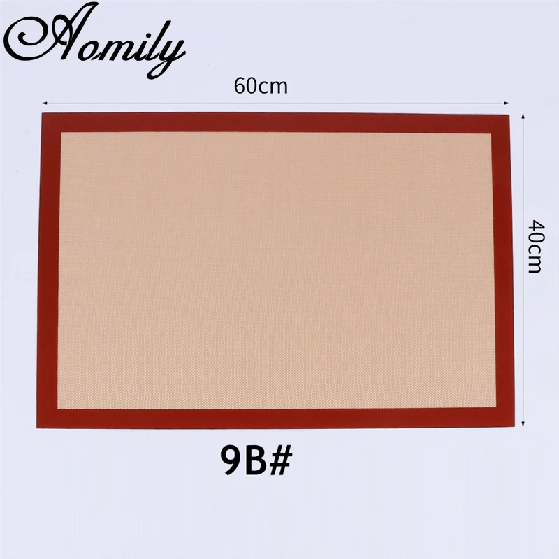 Amoliy Non-stick Silicone Baking Mat High Temperature Resistant Glass Fiber Oven Mat Baking Mat Macaron Mat Baking Accessories