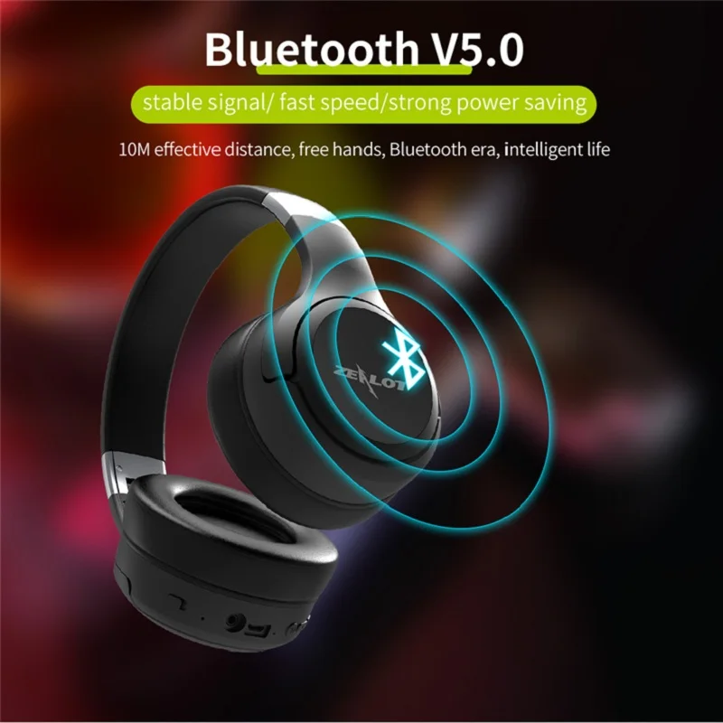 Bluetooth-наушники ZEALOT B28 складные с ЖК-дисплеем и микрофоном