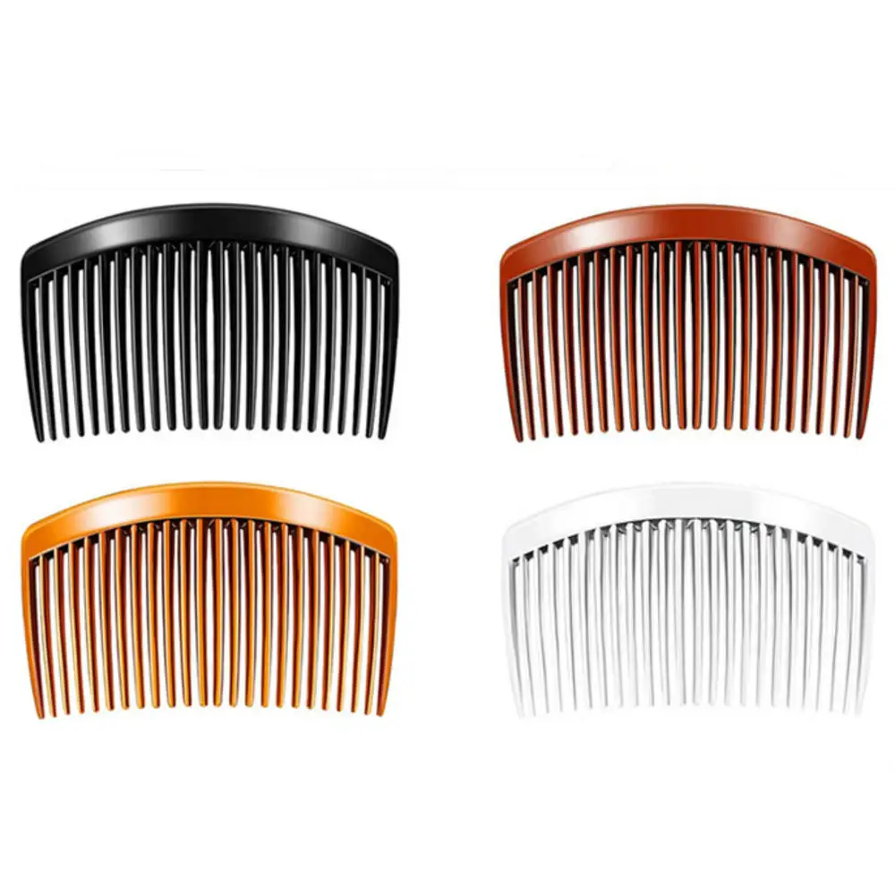 Hair Side Combs French Hair Comb Straight Teeth Hair Clip Comb Tortoise Side Comb Bridal Wedding Veil Comb Hair Accessories