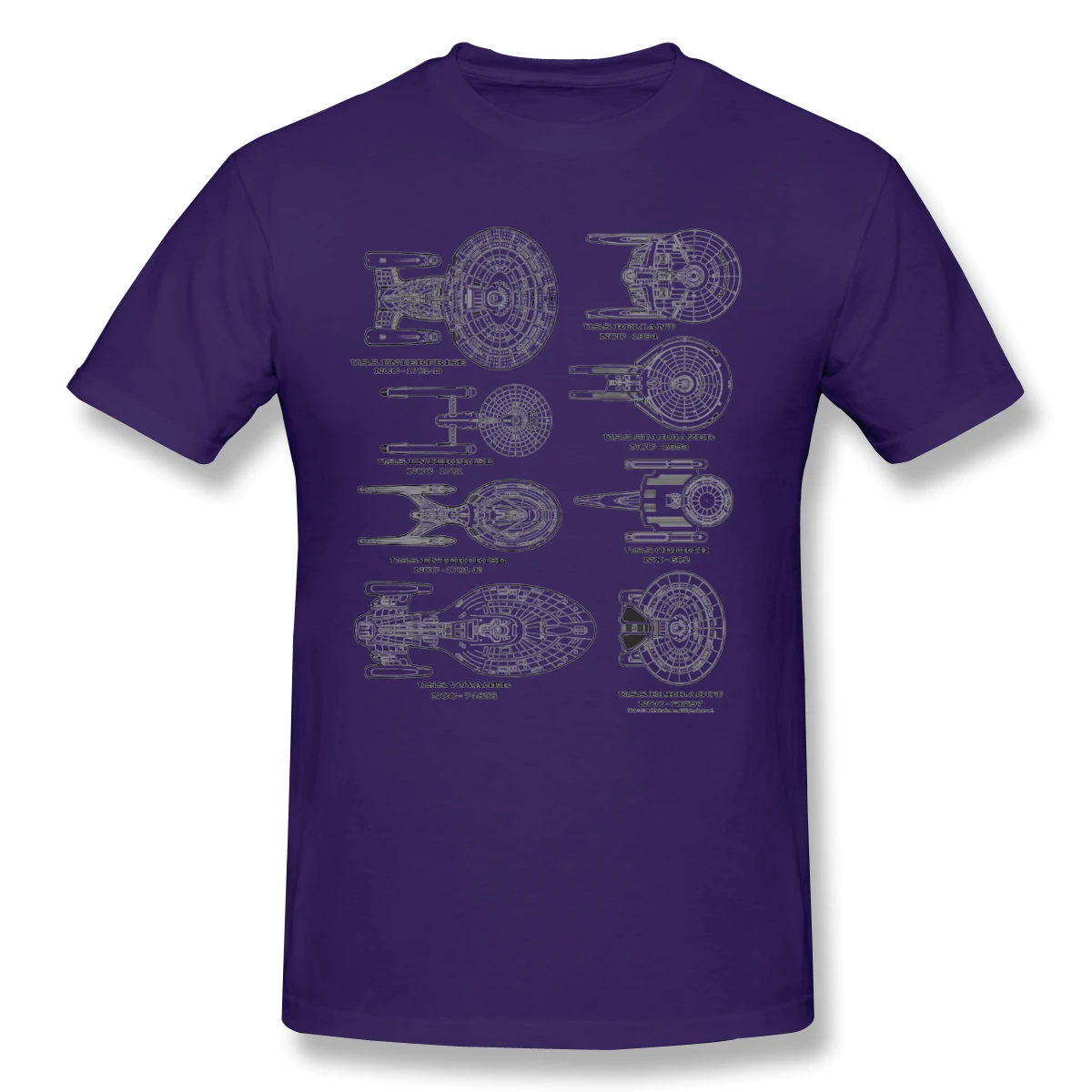 Man Trek And The Stars Ships Of The Past Schematics Kirk,Enterprise,Tv,Fifth Sun travel Novelty Graphic T-shirts