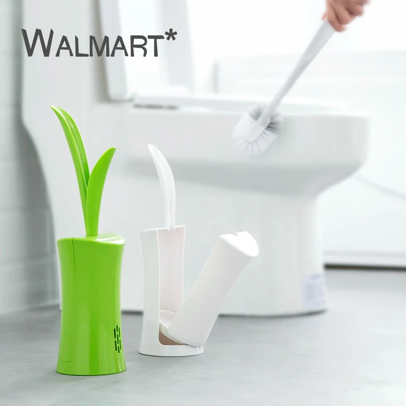 

Creative Grass Shape Toilet Brush Long Handle Toilet Clean Tool Set Replaceable Brush Head Wash Toilet Brush BathroomAccessories