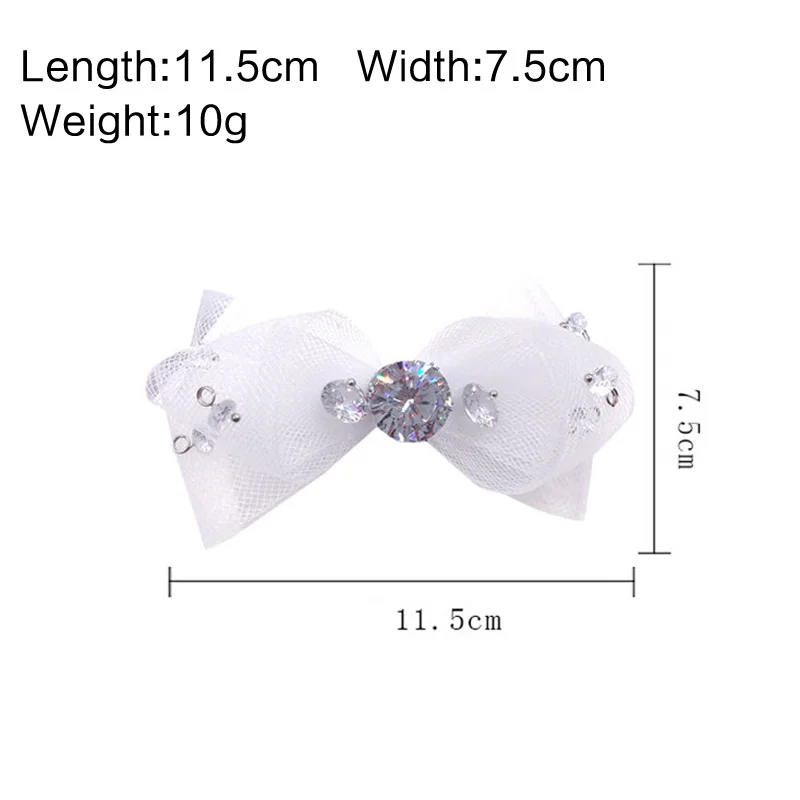 New DIY Zircon Mesh Bow Knot Shining Bridal Wedding Party Shoes Accessories For High Heels sandals Boots Slippers Decorations