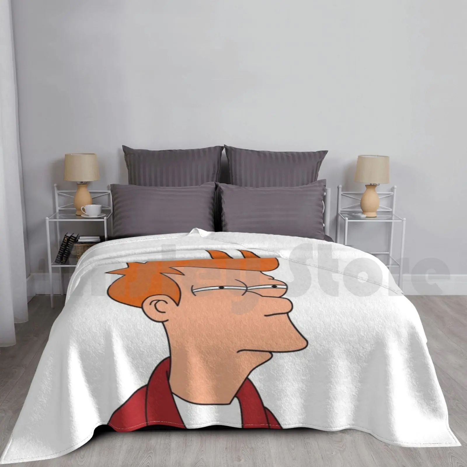 Fry Blanket Fashion Custom Fry Bender Matt Groening Leela Zoidberg Amy Wong
