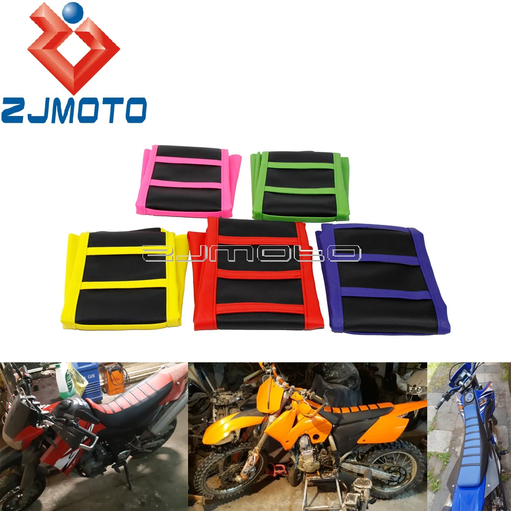 Motorcross Gripper Enduro Seat Cover Soft Pad For Honda CRF YZ450F YZ250F WR250 WR450 TTR230 TT-R125 TTR110 TTR50 YZF WR YZ-F