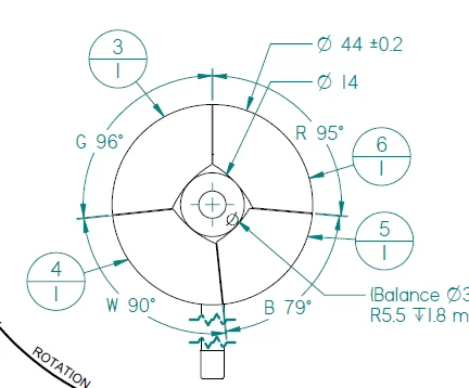 Thay Thế Mới Ban Đầu Máy Chiếu Màu Bánh Xe-Benks PB6100 PB6105 PB6200 Máy Chiếu DLP