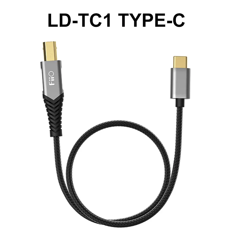 FiiO Ld-tc1/LD-LT1สแควร์พอร์ต USB TYPE-B Android Type-C หรือสำหรับอะแดปเตอร์ Apple Lightning TYPE C B LD สาย
