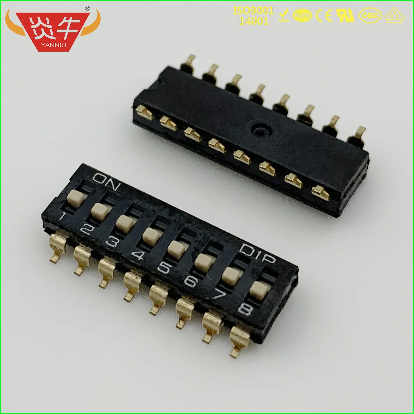 50Pcs DIP SWITCH DM SMD SMT SLIDE TYPE 2.54mm MODULE POSITION WAY DIP PITCH TOGGLE SWITCH RED SNAP SWITCH DIAL SWITCH