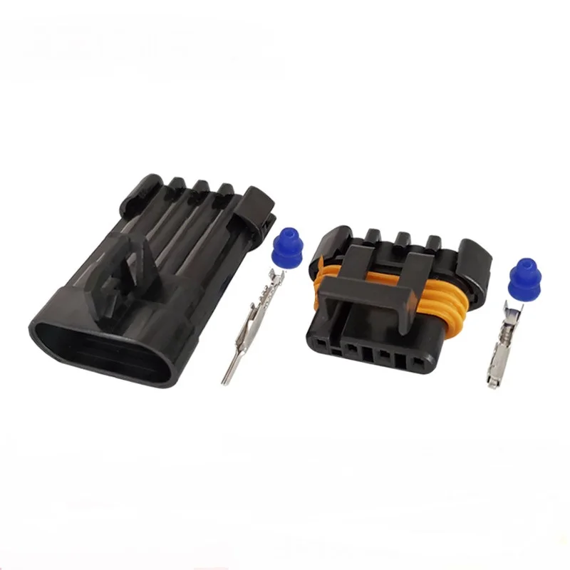 

100 Sets 4 Pin 12162144 12162102 Oxygen Sensor Plug O2 Socket Automotive Connector For DLX Haima Series