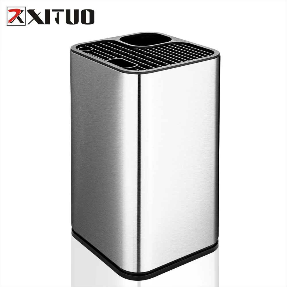 

XITUO High Quality Kitchen Knife Holder Storage Block Stands Chef Knives Tools Knife Stand Holder Block Kitchen Accessories