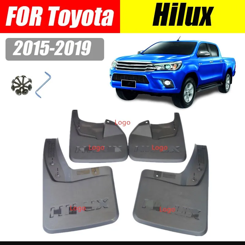 

Mud flaps For Toyota Hilux Mudguards Fender Hilux Mud flap splash Guard Fender car Accessories auto styline Front Rear 4 pcs