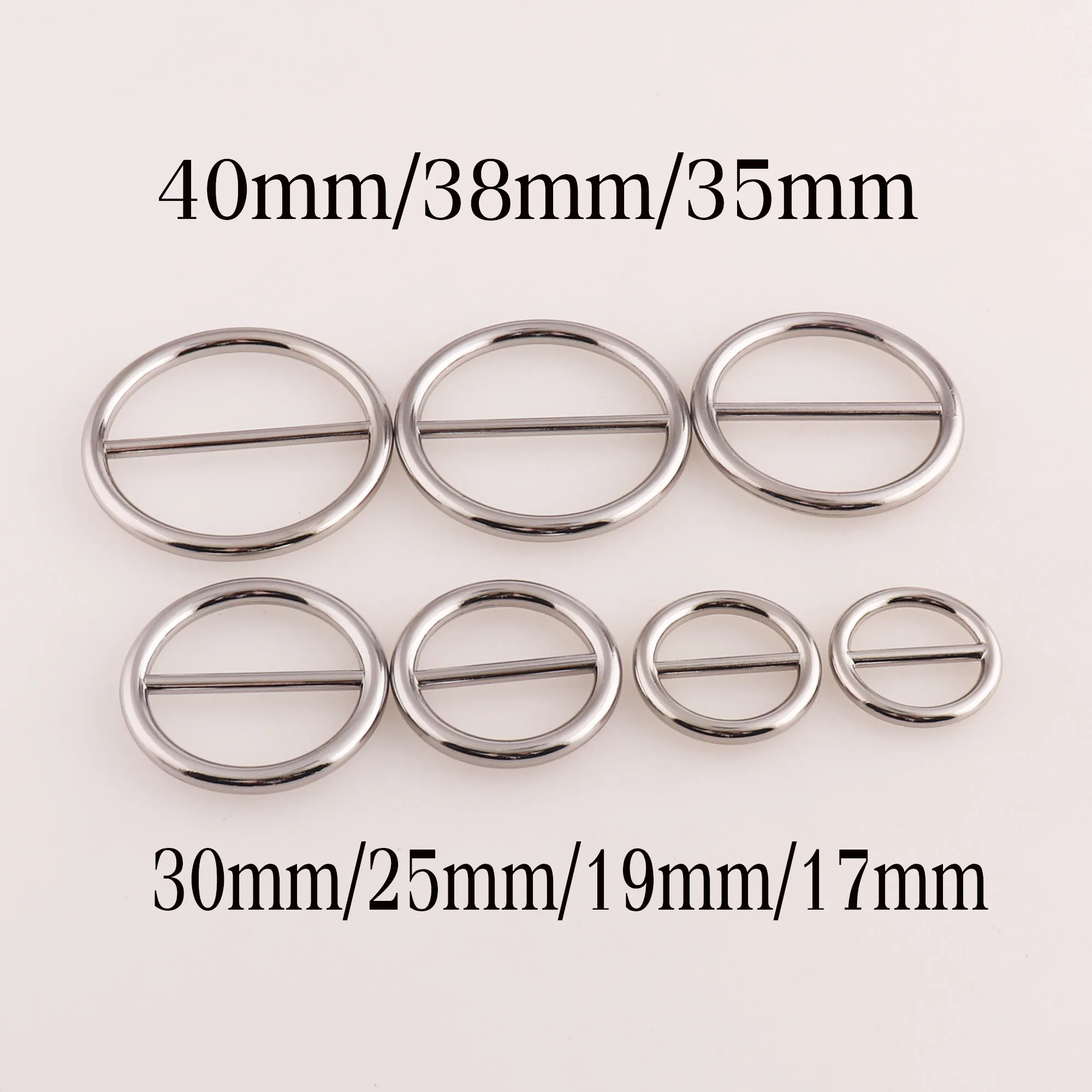 

10Pcs Silver Slide Buckles Adjuster Belt Strap Fasteners Bag Luggage Straps Purse Buckles Adjustable Webbing Buckle-14MM/25MM