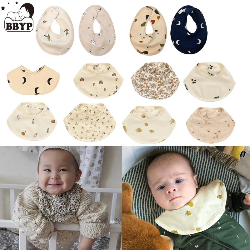 

Cartoon Printed Burp Cloth Baby Feeding Bib Double Layers Cotton Saliva Towel Scarf for Infants Newborn Stuff Shower Gifts