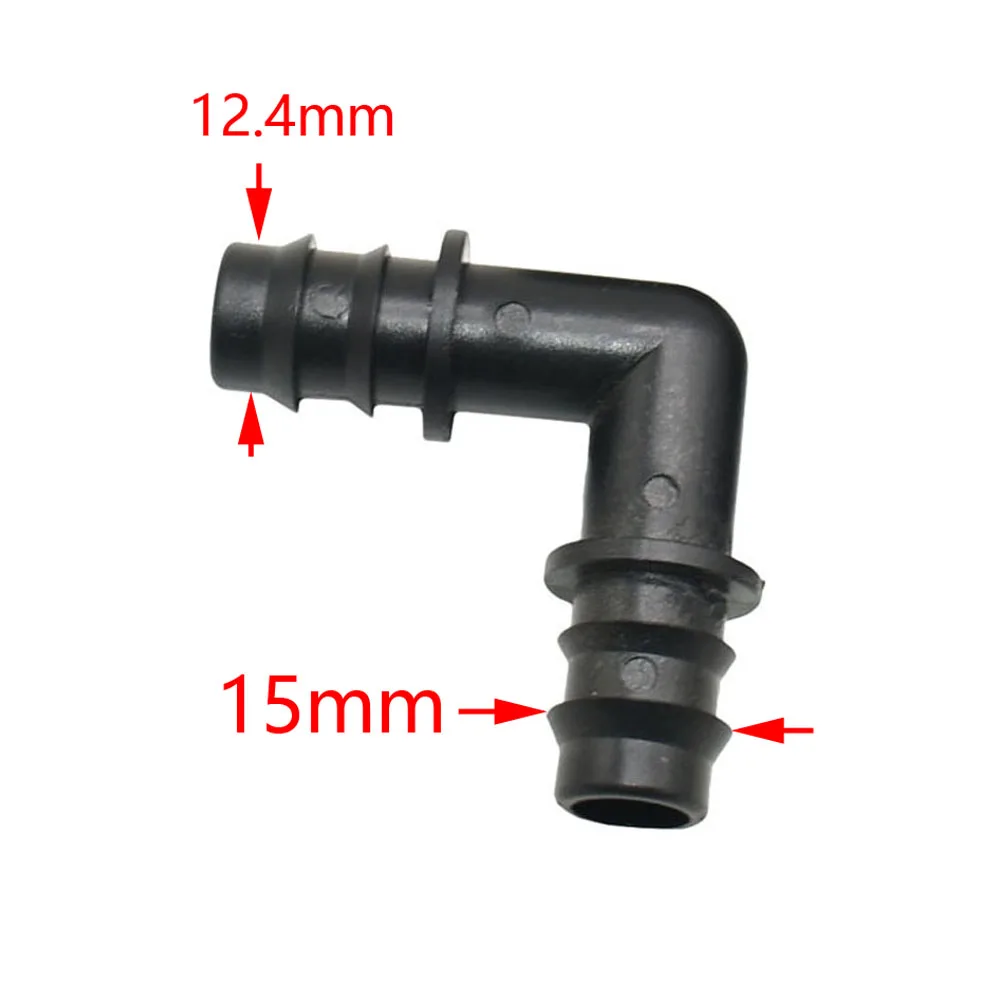 10/16/20mm złącze węża ogrodowego teownik redukcyjny kolano Barb woda z węża Splitter 3-way Adapter rurowy irygator montaż 1/2 3/4 10 sztuk