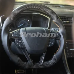 Carbon Fiber Steering Wheel For Ford Mondeo Fusion Edge 2013 2014 2015 2016 2017 2018 2019 2020
