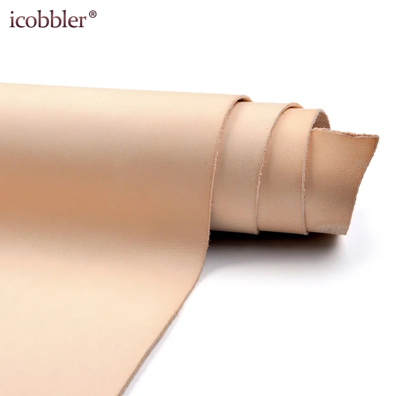 DIY Art Craft Sewing Accessory Genuine-Leather-Fabric Vegetable Tanned Cowhide Material Fabric Piece, Real Leather For Furniture