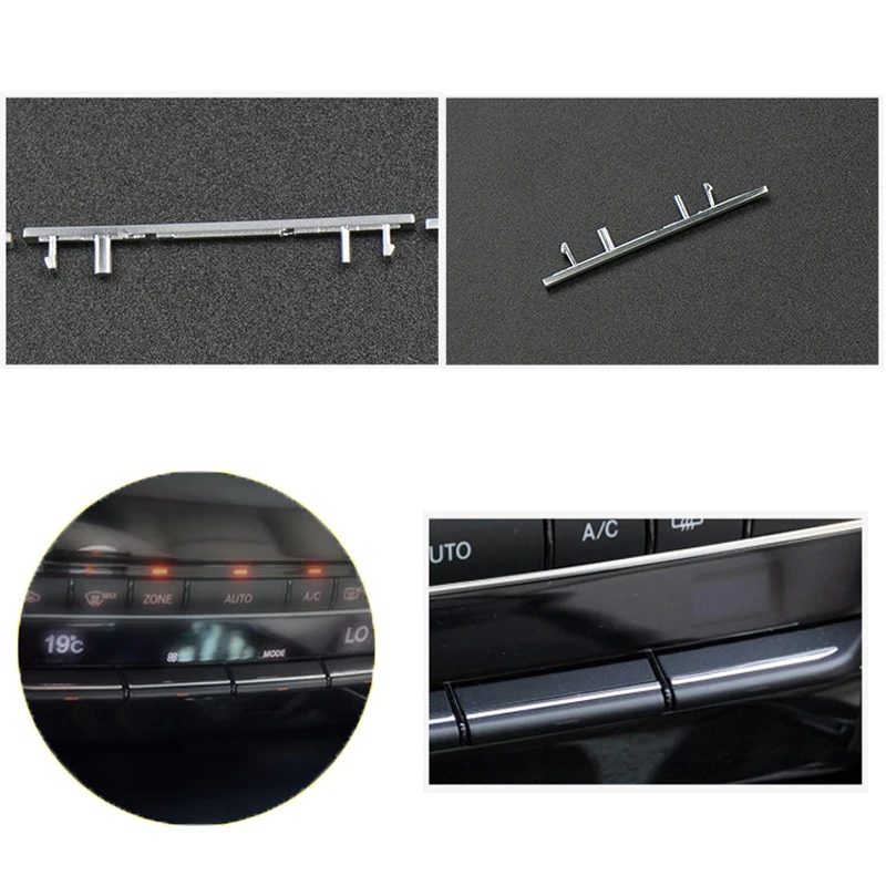 1pcs Light/Matte Car Interior Console Air Conditioning Buttons Decoration Trim for Mercedes Benz E Class W212 2008-2014