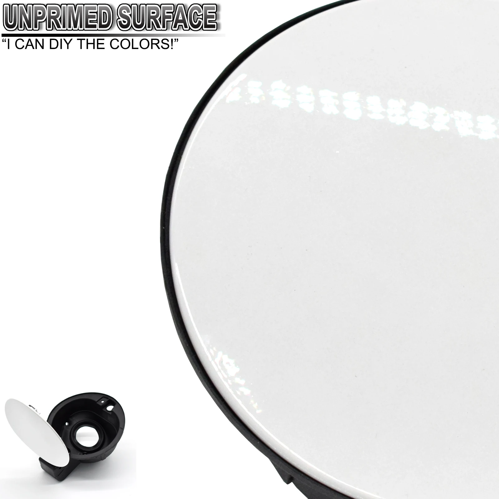 Tapa de llenado de tanque de combustible sin imprimación, cubierta de Gas, tapa de solapa para VW Polo 2011, 2012-2019, 6R0809857, accesorios de