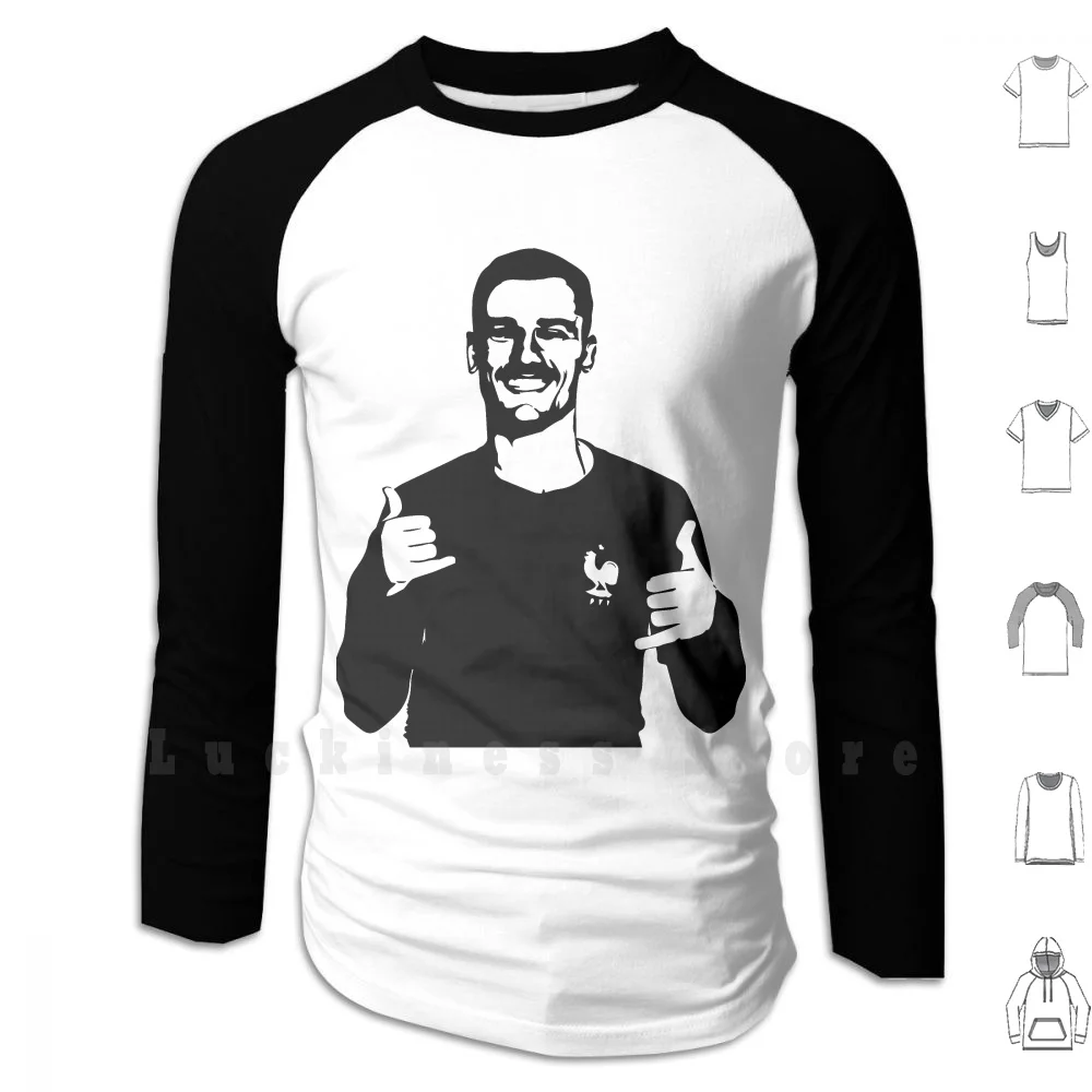 Griezmann's Celebratrion Hoodies Long Sleeve Griezmann Grizmann Grizman Griezman Foot Football Euro Europe 2016