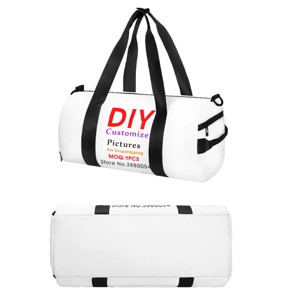 Noisydesigns-Bolso de viaje personalizado para hombre y mujer, bolsa de lona de lujo con estampado a pedido, para viaje, Gimnasio y Deporte, novedad