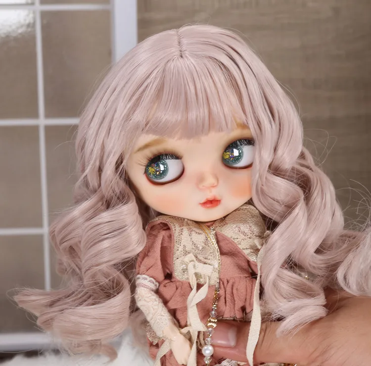 D03-P341 children toy BJD DD SD MSD 1/6 doll's Accessoriess wig Flower Head Instant Noodle Rolls 1pcs