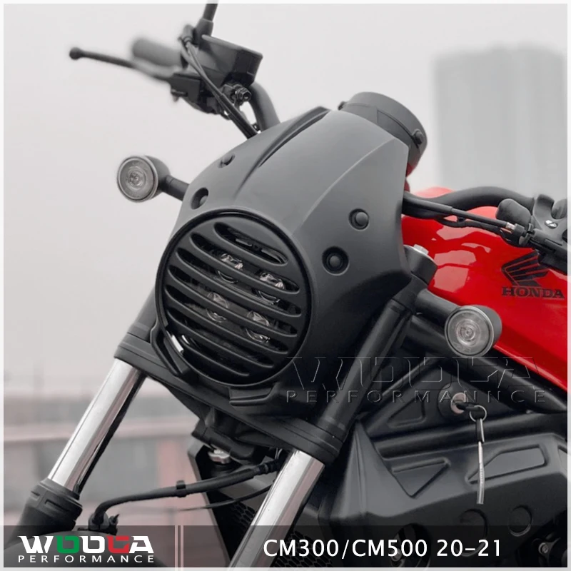 

CMX 250 300 500 Headlight Fairing Windshield Mask Cover & Head Light Guard Protector for Honda Rebel CMX300 CMX500 2017-2021