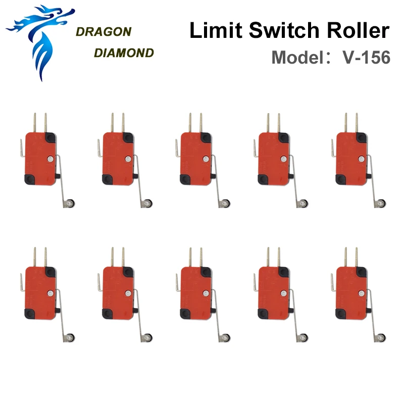 Co2 High Quality Laser Limit Switch Roller V-156 Momentary Micro Switch Long Handle For Co2 Laser Engraving Machine