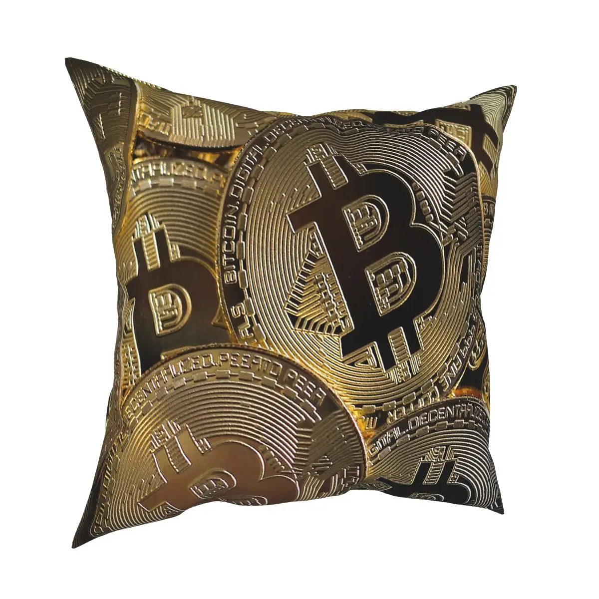 Bitcoins Throw Pillow Cover Throw Pillow Bitcoin Crypto Cryptocurrency Ethereum Btc Blockchain Casual Pillowcover Home Decor