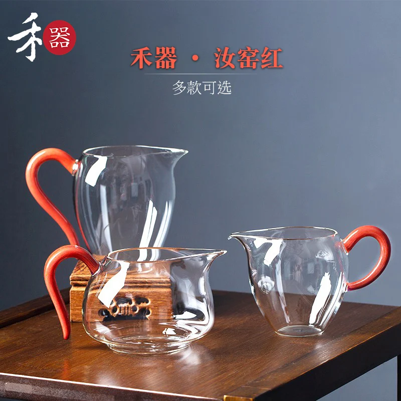 

|Taiwan grain is just a cup of cool tea sea series cups and heat-resistant glass cup size reasonable glass