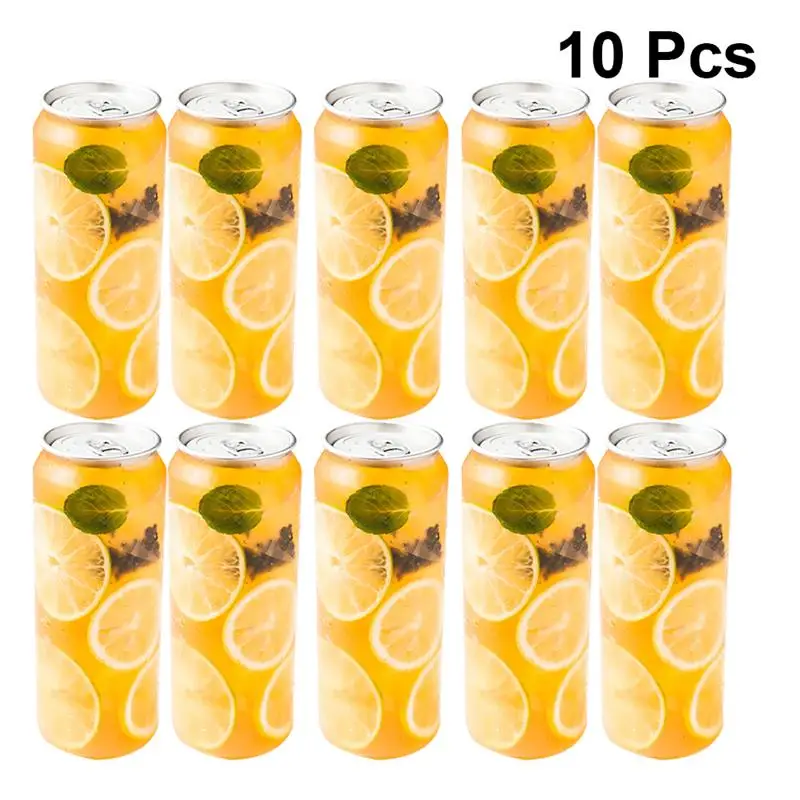 10PCS Plastic Coffee Bottles Disposable Empty Juice Bottles PET Water Storage Container Can Pet Bottle Food Packaging Bottle