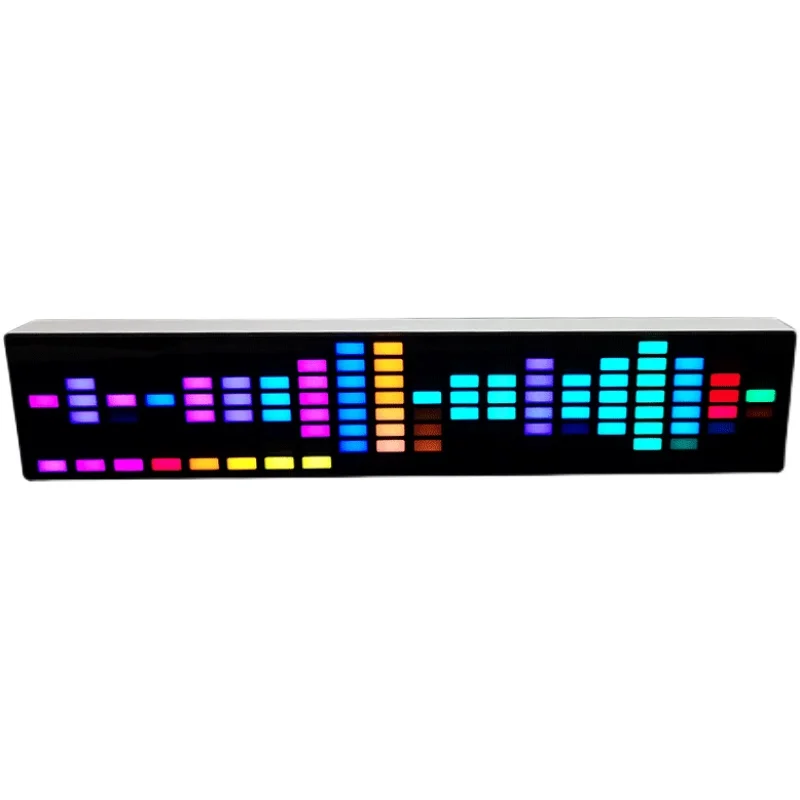 

Music spectrum sound control level atmosphere light 20-frequency aluminum alloy shell available for car Built-in battery