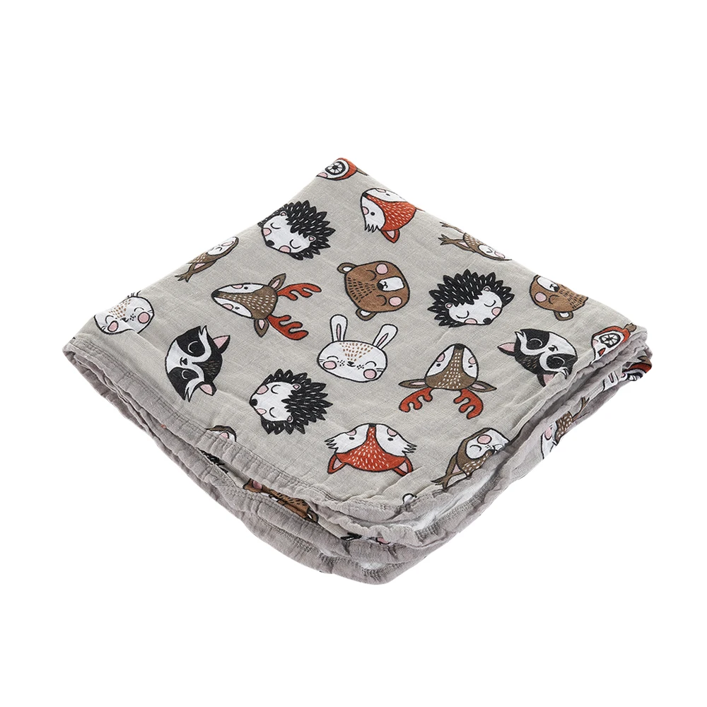 Kangobaby #My Soft Life# New Design 4 Layers Cotton Baby Swaddle Blanket Super Comfortable Newborn Wrap Stroller Cover