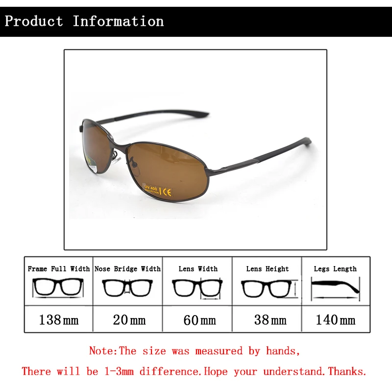 Nowe okulary przeciwsłoneczne z polaryzacją UV400 dla kobiet mężczyzn metalowa rama sportowe odcienie okulary przeciwsłoneczne podróżne okulary przeciwsłoneczne do jazdy szare/Tan Lens L3 — zdjęcie 5