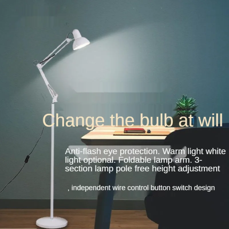 Living Room Floor Lamps Bedroom Beside Study Indoor for Home Decoration Light Modern LED Lighting Simple Live Streaming Fixture
