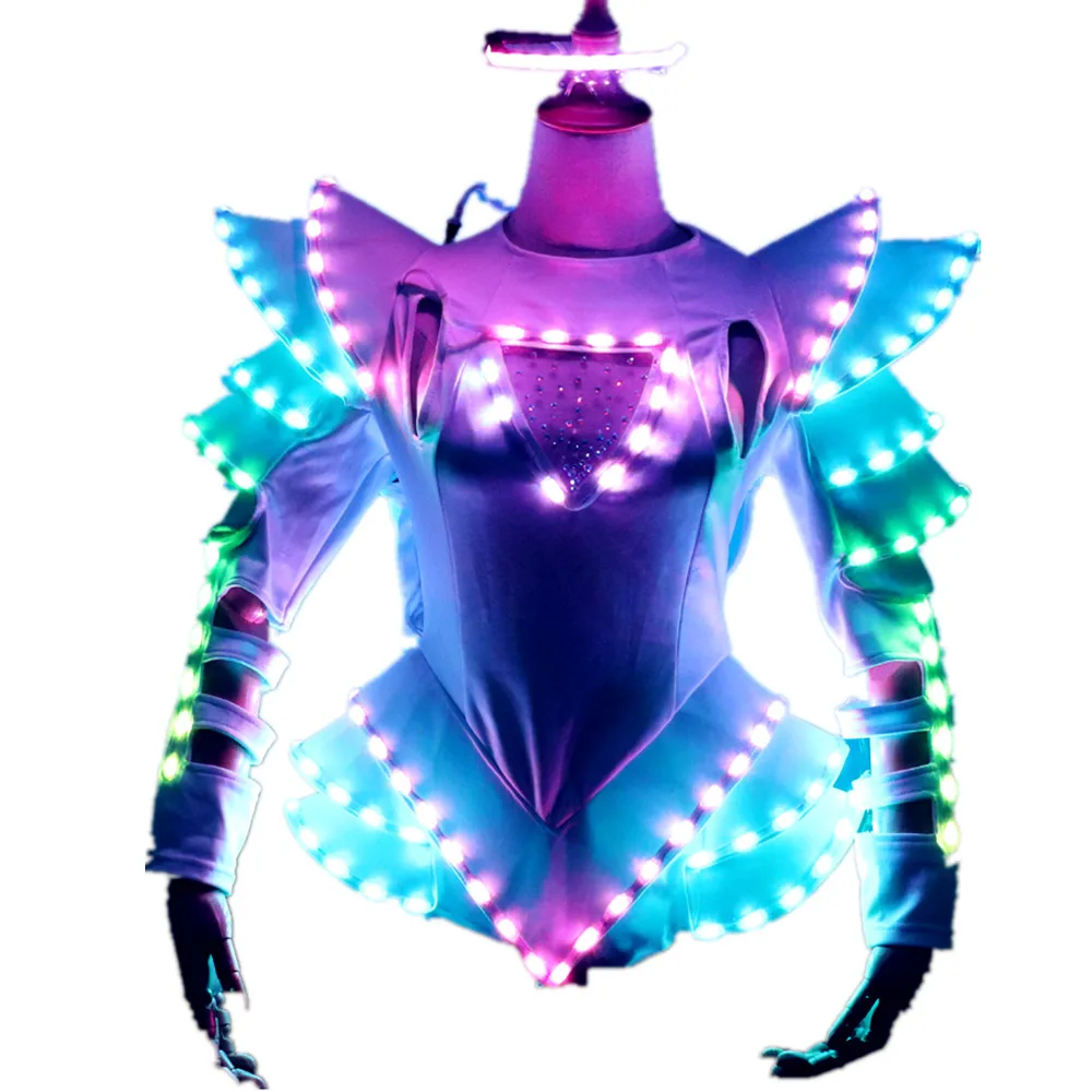 New Arrival Bride Light Up Luminous Clothes LED Costume Ballet Tutu Led Dresses For Dancing Skirts Wedding Party