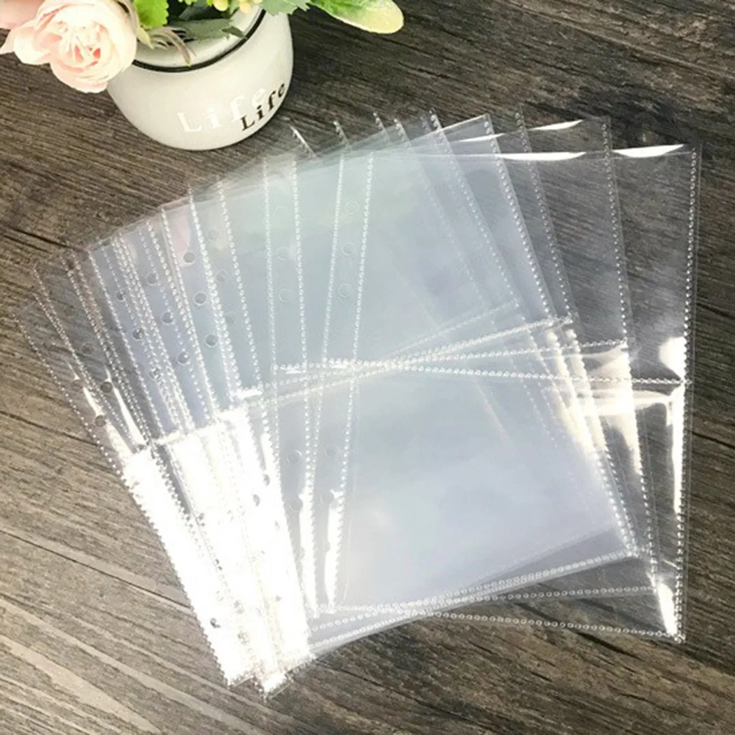 10pcs A5 Photo Album Binder Sleeves 1P 2P 4P Photo Album Binder Refill Inner Cards Photocard Refill Bags Pocket Name Card