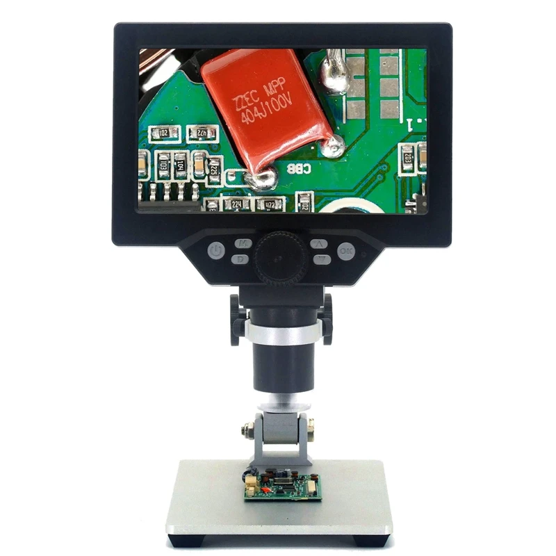 1200X Digital Microscope 12MP 7 Inch LCD Video Camera Industrial Electronic Illuminated Microscopio f PCB Soldering Repair Tool