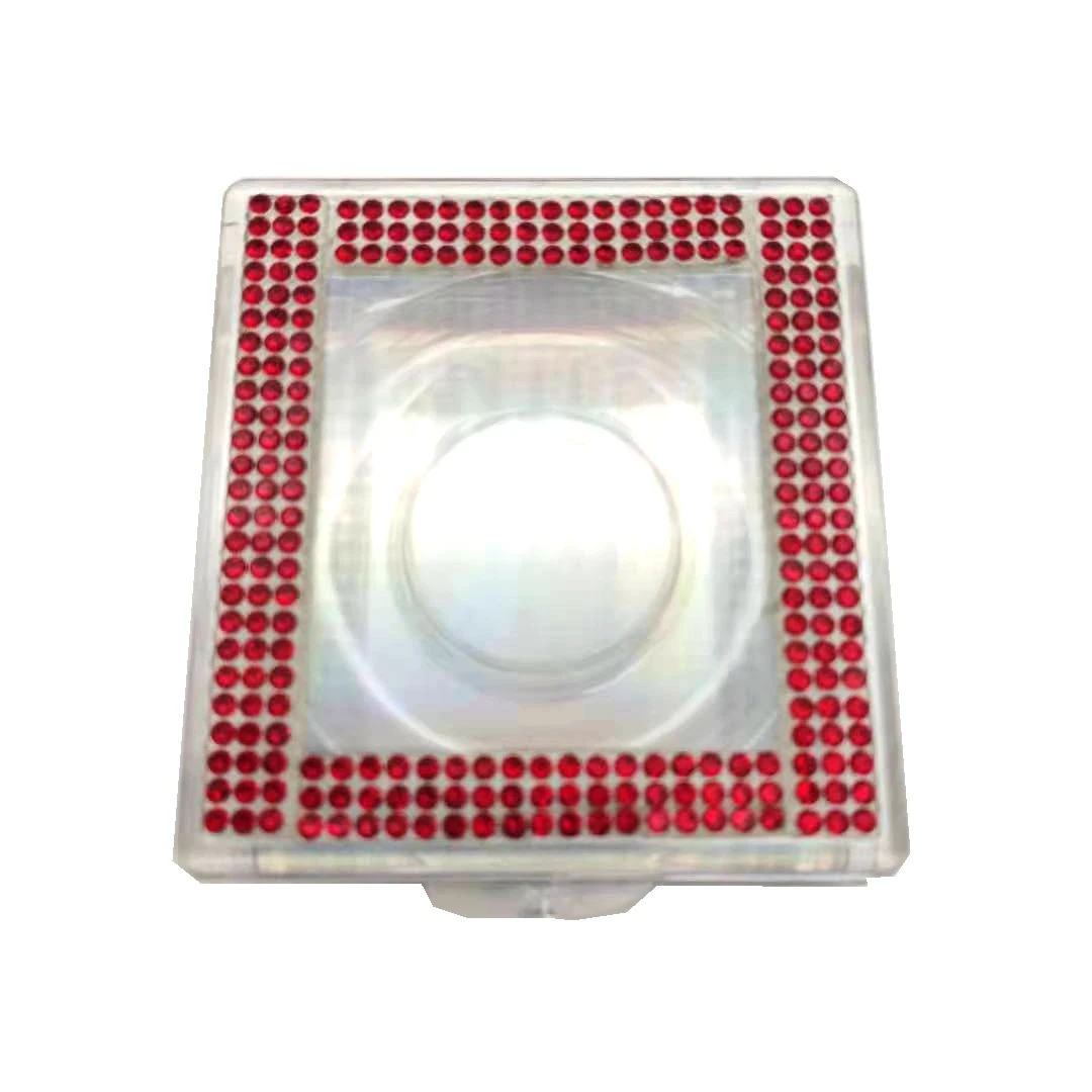 Étui en plastique pour cils, vente en gros, 9 couleurs, diamant, emballage en vrac, Rectangle 5D, étui pour cils en vison de 25mm