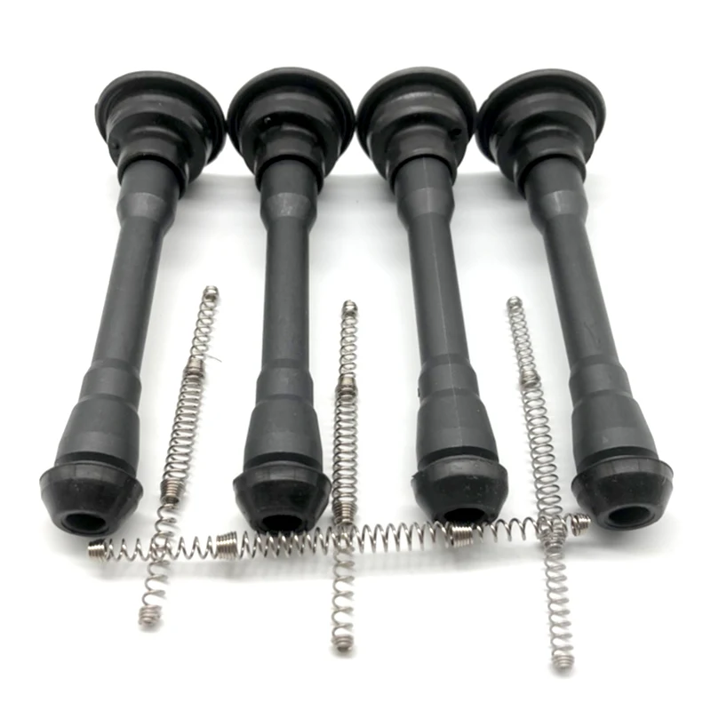 4PCS Auto Zubehör Zündspule 22448-1KT0A Gummi Stiefel R26007 Mit Frühling Für N issan Rogue Sentra Versa Infiniti FX50 m56