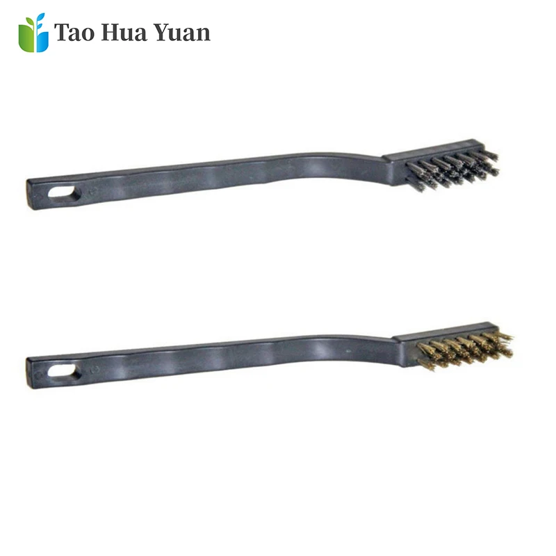 3 stücke Mini Rost Entfernung Industrielle Pinsel Metall Draht Scratch Pinsel Reinigung Schrubben Werkzeug Set Hand Werkzeuge Set Für Rost