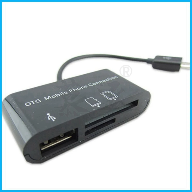 Micro usb Card SD Reader Adapter Cable SD& Micro SD TF Connection Smart Memory Card reader for Micro usb Port