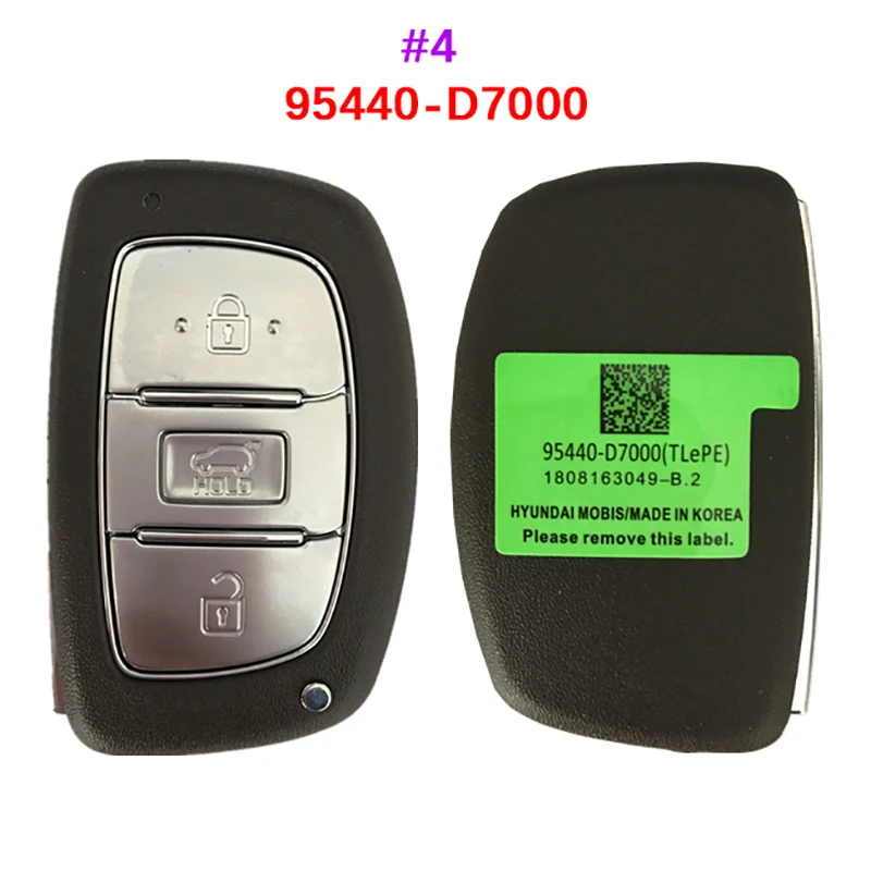 Aftermarket 3/4Button For Hyundai Tucson Smart Key 95440-D7010 95440-D3510 95440-D3000 D7000 D3500 D3010 D3110 2S610 D3100 F8000