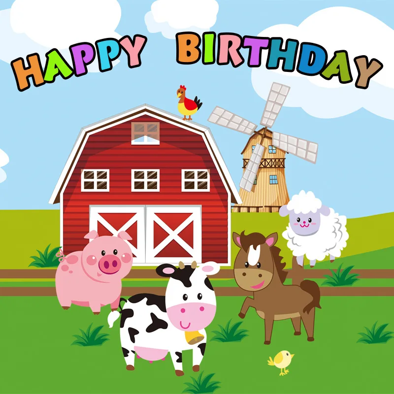 Boerderij Koe Dier Thema Verjaardagsfeestje Decor Wegwerp Servies Cartoon Party Ballon Vlaggen Baby Shower Versieren Feestartikelen